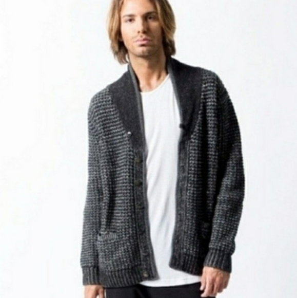 Neiman Marcus Rag & Bone Target Fisherman Wool Cardigan - Picture 1 of 6